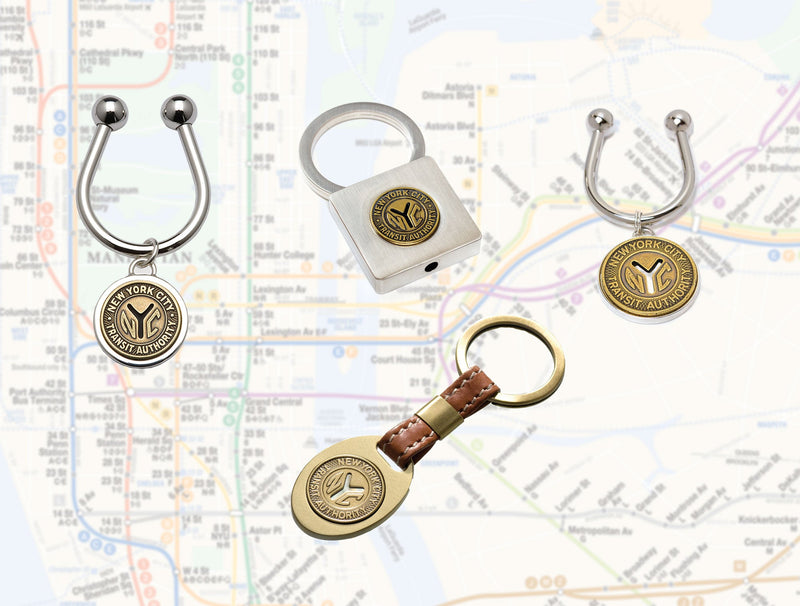 new york transit token key ring