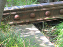 image displaying close up of high line rail.