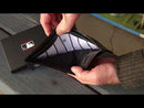 youtube video showcasing how our uniform billfold wallets are made.